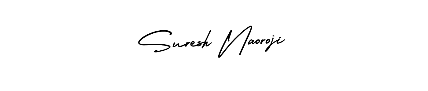 Suresh Naoroji stylish signature style. Best Handwritten Sign (AmerikaSignatureDemo-Regular) for my name. Handwritten Signature Collection Ideas for my name Suresh Naoroji. Suresh Naoroji signature style 3 images and pictures png