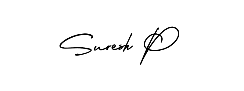 Also we have Suresh P name is the best signature style. Create professional handwritten signature collection using AmerikaSignatureDemo-Regular autograph style. Suresh P signature style 3 images and pictures png