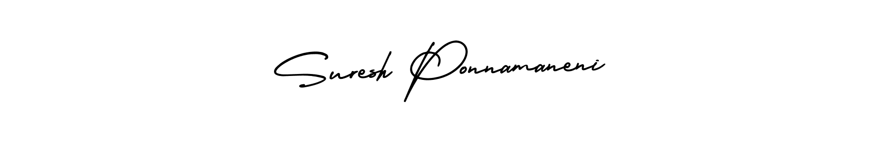 Best and Professional Signature Style for Suresh Ponnamaneni. AmerikaSignatureDemo-Regular Best Signature Style Collection. Suresh Ponnamaneni signature style 3 images and pictures png