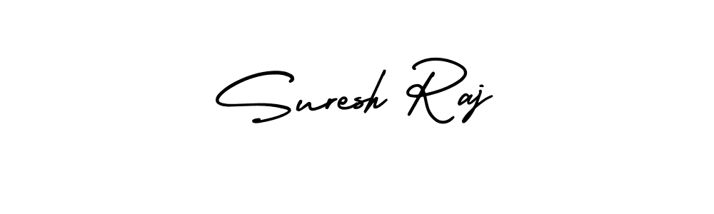 The best way (AmerikaSignatureDemo-Regular) to make a short signature is to pick only two or three words in your name. The name Suresh Raj include a total of six letters. For converting this name. Suresh Raj signature style 3 images and pictures png