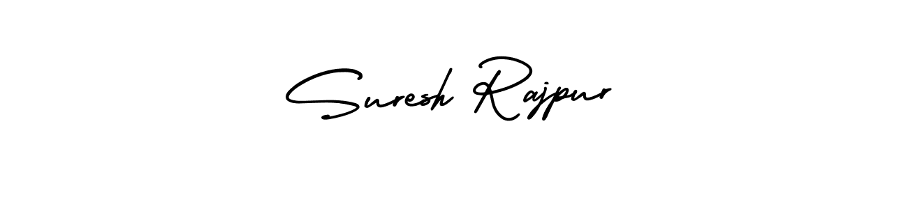 How to Draw Suresh Rajpur signature style? AmerikaSignatureDemo-Regular is a latest design signature styles for name Suresh Rajpur. Suresh Rajpur signature style 3 images and pictures png