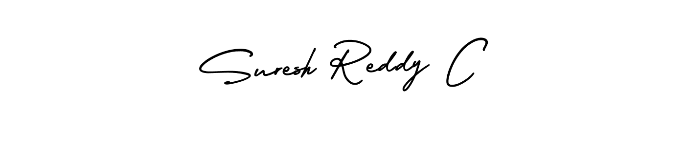 Create a beautiful signature design for name Suresh Reddy C. With this signature (AmerikaSignatureDemo-Regular) fonts, you can make a handwritten signature for free. Suresh Reddy C signature style 3 images and pictures png
