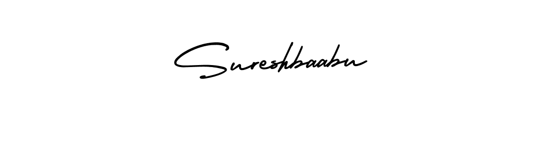 Use a signature maker to create a handwritten signature online. With this signature software, you can design (AmerikaSignatureDemo-Regular) your own signature for name Sureshbaabu. Sureshbaabu signature style 3 images and pictures png