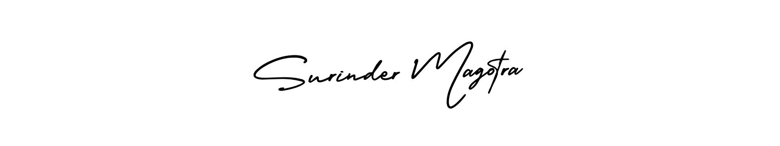 Create a beautiful signature design for name Surinder Magotra. With this signature (AmerikaSignatureDemo-Regular) fonts, you can make a handwritten signature for free. Surinder Magotra signature style 3 images and pictures png