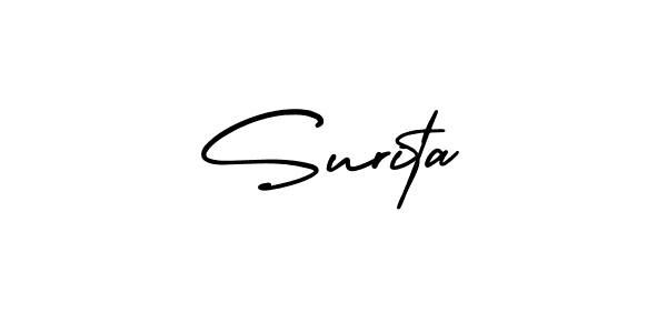 It looks lik you need a new signature style for name Surita. Design unique handwritten (AmerikaSignatureDemo-Regular) signature with our free signature maker in just a few clicks. Surita signature style 3 images and pictures png