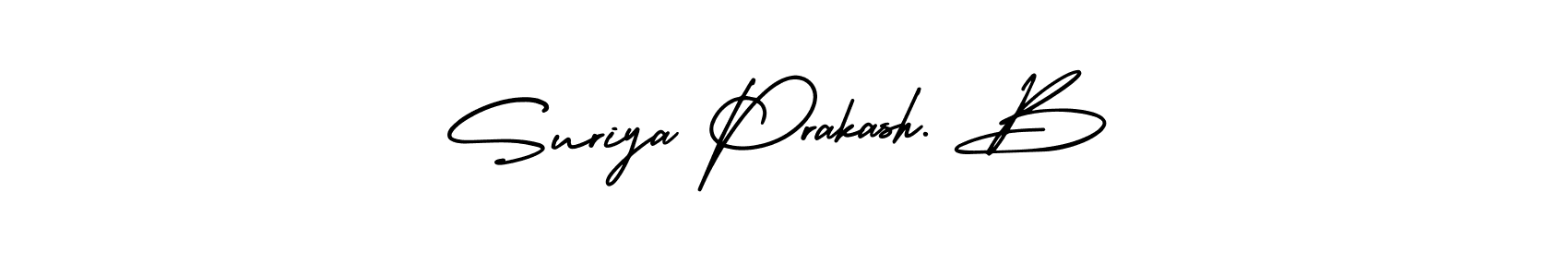 Design your own signature with our free online signature maker. With this signature software, you can create a handwritten (AmerikaSignatureDemo-Regular) signature for name Suriya Prakash. B. Suriya Prakash. B signature style 3 images and pictures png