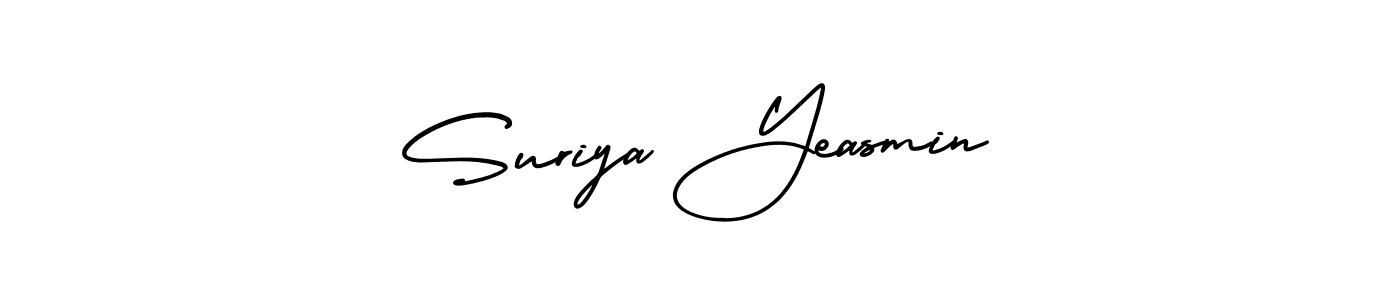 Make a short Suriya Yeasmin signature style. Manage your documents anywhere anytime using AmerikaSignatureDemo-Regular. Create and add eSignatures, submit forms, share and send files easily. Suriya Yeasmin signature style 3 images and pictures png