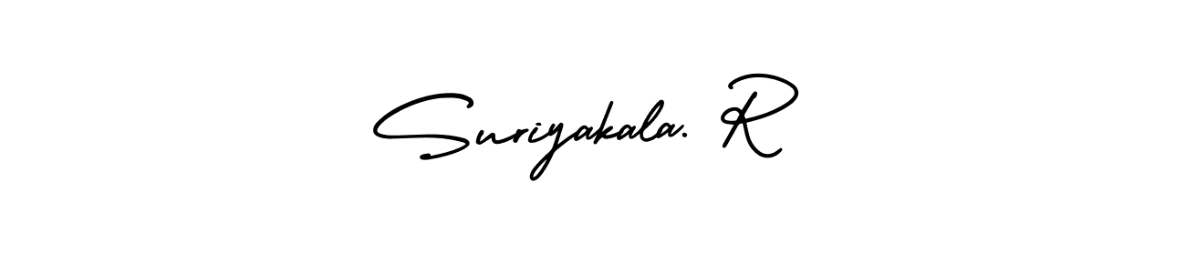 Design your own signature with our free online signature maker. With this signature software, you can create a handwritten (AmerikaSignatureDemo-Regular) signature for name Suriyakala. R. Suriyakala. R signature style 3 images and pictures png