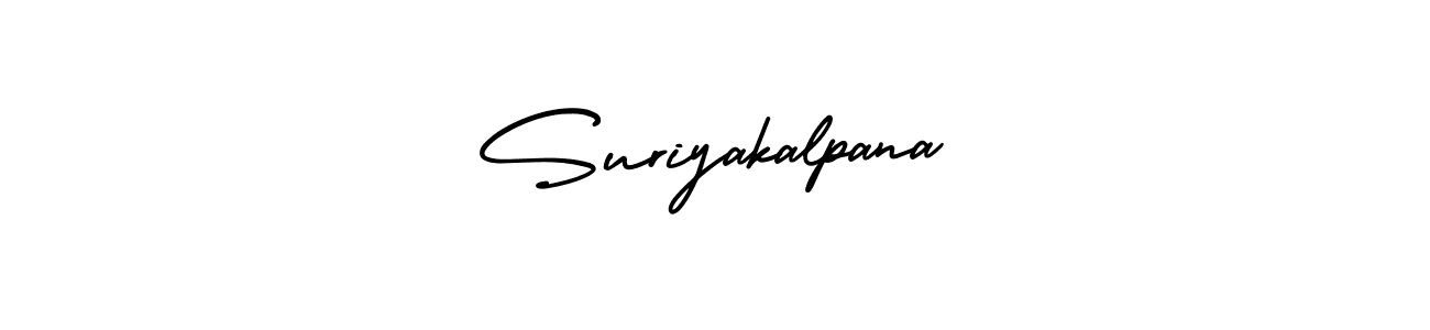 Suriyakalpana stylish signature style. Best Handwritten Sign (AmerikaSignatureDemo-Regular) for my name. Handwritten Signature Collection Ideas for my name Suriyakalpana. Suriyakalpana signature style 3 images and pictures png