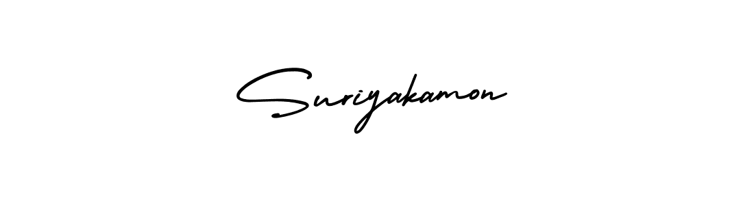 Also we have Suriyakamon name is the best signature style. Create professional handwritten signature collection using AmerikaSignatureDemo-Regular autograph style. Suriyakamon signature style 3 images and pictures png