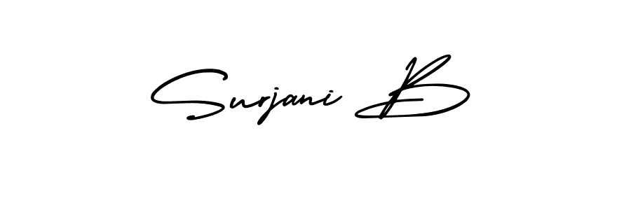 Make a beautiful signature design for name Surjani B. With this signature (AmerikaSignatureDemo-Regular) style, you can create a handwritten signature for free. Surjani B signature style 3 images and pictures png