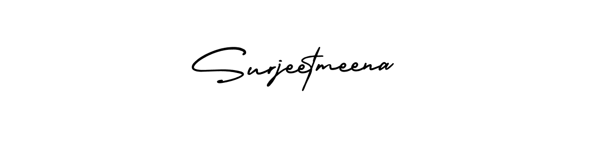 Create a beautiful signature design for name Surjeetmeena. With this signature (AmerikaSignatureDemo-Regular) fonts, you can make a handwritten signature for free. Surjeetmeena signature style 3 images and pictures png