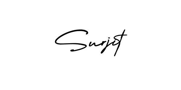 It looks lik you need a new signature style for name Surjit. Design unique handwritten (AmerikaSignatureDemo-Regular) signature with our free signature maker in just a few clicks. Surjit signature style 3 images and pictures png