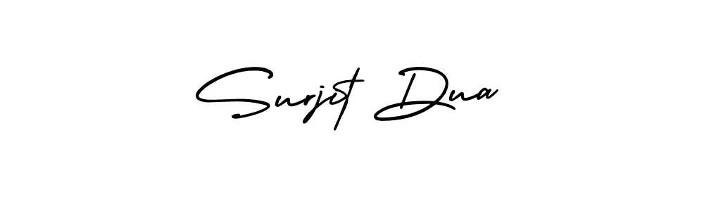 Create a beautiful signature design for name Surjit Dua. With this signature (AmerikaSignatureDemo-Regular) fonts, you can make a handwritten signature for free. Surjit Dua signature style 3 images and pictures png