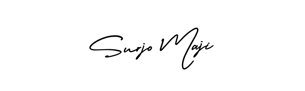 Also You can easily find your signature by using the search form. We will create Surjo Maji name handwritten signature images for you free of cost using AmerikaSignatureDemo-Regular sign style. Surjo Maji signature style 3 images and pictures png