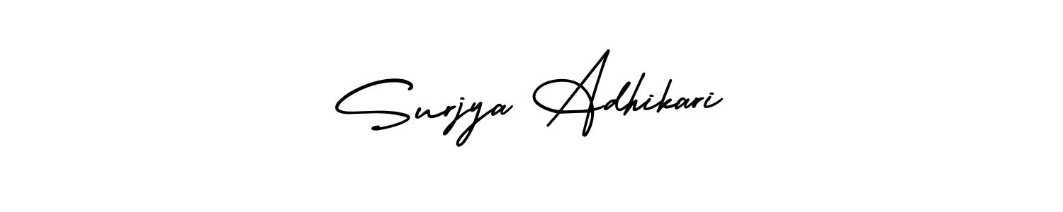 Make a beautiful signature design for name Surjya Adhikari. Use this online signature maker to create a handwritten signature for free. Surjya Adhikari signature style 3 images and pictures png