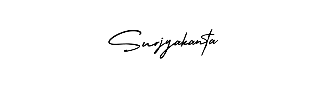 Use a signature maker to create a handwritten signature online. With this signature software, you can design (AmerikaSignatureDemo-Regular) your own signature for name Surjyakanta. Surjyakanta signature style 3 images and pictures png