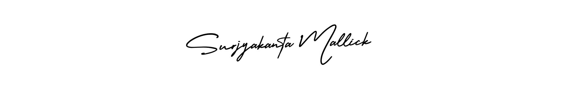 Similarly AmerikaSignatureDemo-Regular is the best handwritten signature design. Signature creator online .You can use it as an online autograph creator for name Surjyakanta Mallick. Surjyakanta Mallick signature style 3 images and pictures png