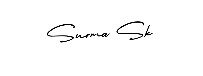 Use a signature maker to create a handwritten signature online. With this signature software, you can design (AmerikaSignatureDemo-Regular) your own signature for name Surma Sk. Surma Sk signature style 3 images and pictures png