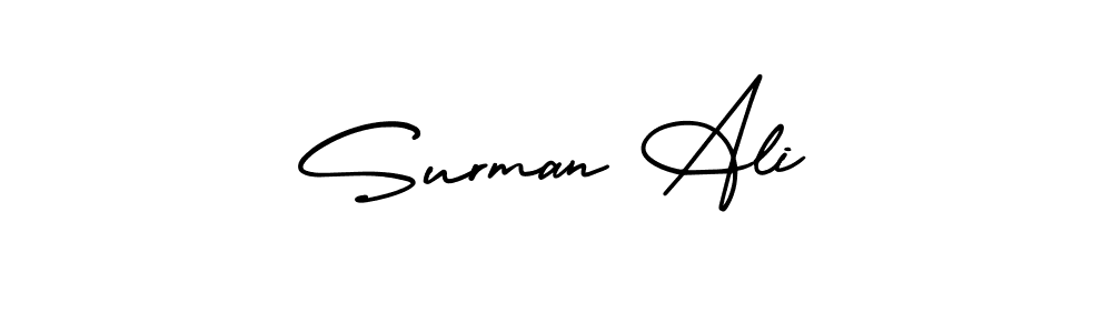 if you are searching for the best signature style for your name Surman Ali. so please give up your signature search. here we have designed multiple signature styles  using AmerikaSignatureDemo-Regular. Surman Ali signature style 3 images and pictures png