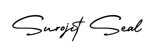 Designed for modern professionals: Surojit Seal name signature crafted with AmerikaSignatureDemo-Regular script. Ready for digital PDF workflows. Surojit Seal signature style 3 images and pictures png