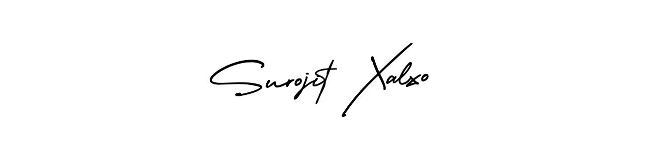 Design your own signature with our free online signature maker. With this signature software, you can create a handwritten (AmerikaSignatureDemo-Regular) signature for name Surojit Xalxo. Surojit Xalxo signature style 3 images and pictures png
