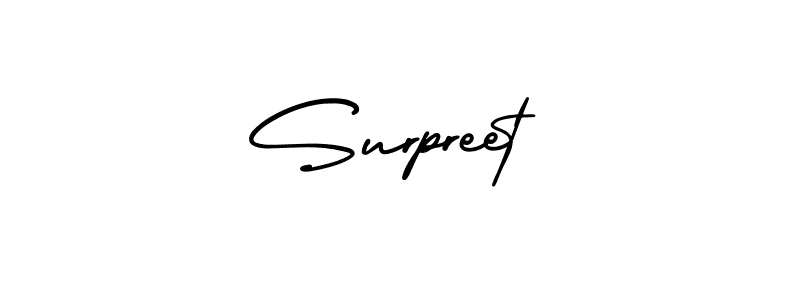 Create a beautiful signature design for name Surpreet. With this signature (AmerikaSignatureDemo-Regular) fonts, you can make a handwritten signature for free. Surpreet signature style 3 images and pictures png