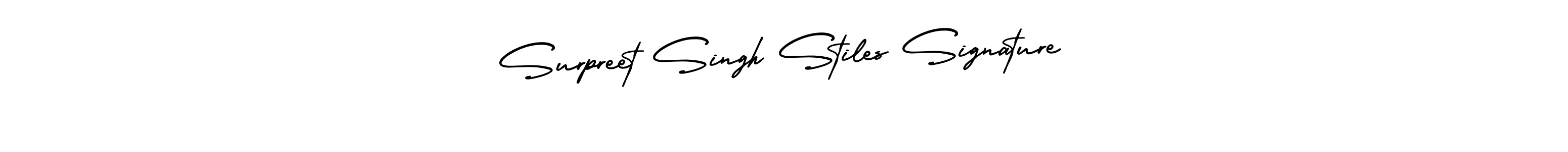 Surpreet Singh Stiles Signature stylish signature style. Best Handwritten Sign (AmerikaSignatureDemo-Regular) for my name. Handwritten Signature Collection Ideas for my name Surpreet Singh Stiles Signature. Surpreet Singh Stiles Signature signature style 3 images and pictures png