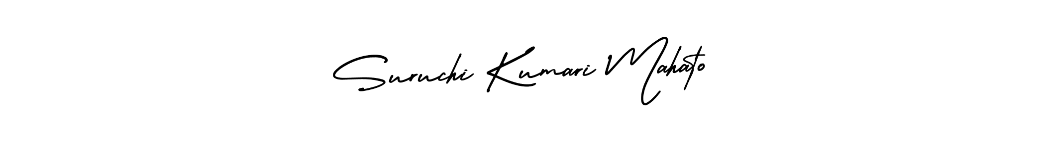 Design your own signature with our free online signature maker. With this signature software, you can create a handwritten (AmerikaSignatureDemo-Regular) signature for name Suruchi Kumari Mahato. Suruchi Kumari Mahato signature style 3 images and pictures png