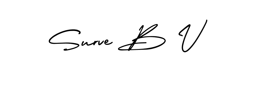 AmerikaSignatureDemo-Regular is a professional signature style that is perfect for those who want to add a touch of class to their signature. It is also a great choice for those who want to make their signature more unique. Get Surve B V name to fancy signature for free. Surve B V signature style 3 images and pictures png