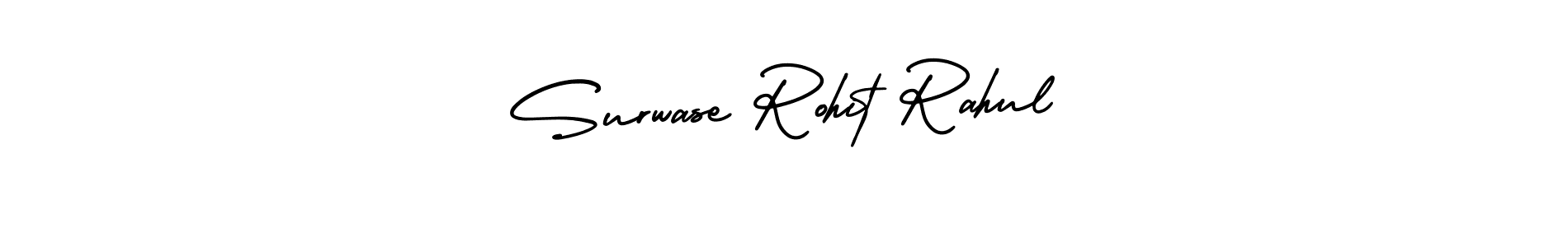 This is the best signature style for the Surwase Rohit Rahul name. Also you like these signature font (AmerikaSignatureDemo-Regular). Mix name signature. Surwase Rohit Rahul signature style 3 images and pictures png