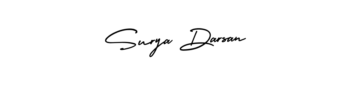 This is the best signature style for the Surya Darsan name. Also you like these signature font (AmerikaSignatureDemo-Regular). Mix name signature. Surya Darsan signature style 3 images and pictures png