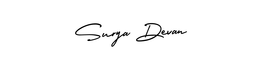 Make a beautiful signature design for name Surya Devan. With this signature (AmerikaSignatureDemo-Regular) style, you can create a handwritten signature for free. Surya Devan signature style 3 images and pictures png