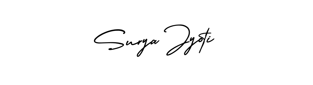 Use a signature maker to create a handwritten signature online. With this signature software, you can design (AmerikaSignatureDemo-Regular) your own signature for name Surya Jyoti. Surya Jyoti signature style 3 images and pictures png