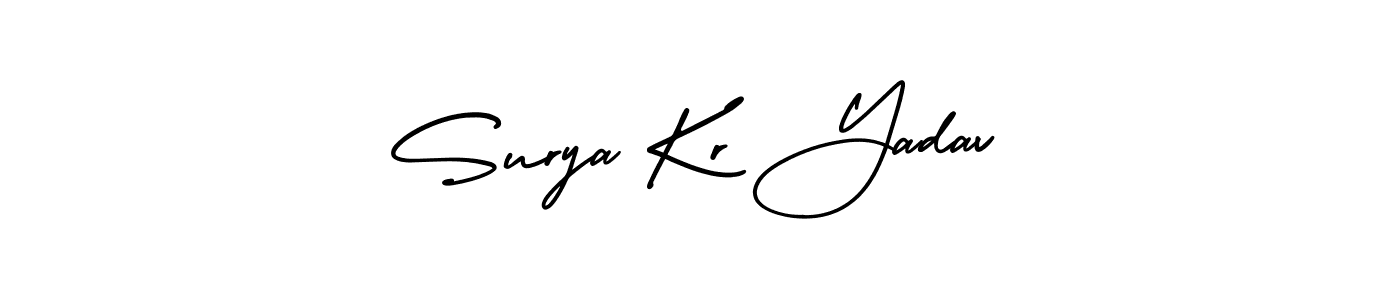 Surya Kr Yadav stylish signature style. Best Handwritten Sign (AmerikaSignatureDemo-Regular) for my name. Handwritten Signature Collection Ideas for my name Surya Kr Yadav. Surya Kr Yadav signature style 3 images and pictures png