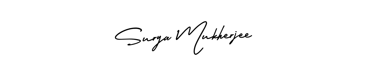 Design your own signature with our free online signature maker. With this signature software, you can create a handwritten (AmerikaSignatureDemo-Regular) signature for name Surya Mukherjee. Surya Mukherjee signature style 3 images and pictures png
