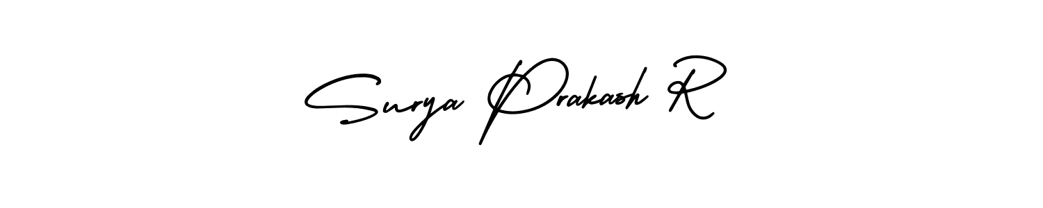 See photos of Surya Prakash R official signature by Spectra . Check more albums & portfolios. Read reviews & check more about AmerikaSignatureDemo-Regular font. Surya Prakash R signature style 3 images and pictures png