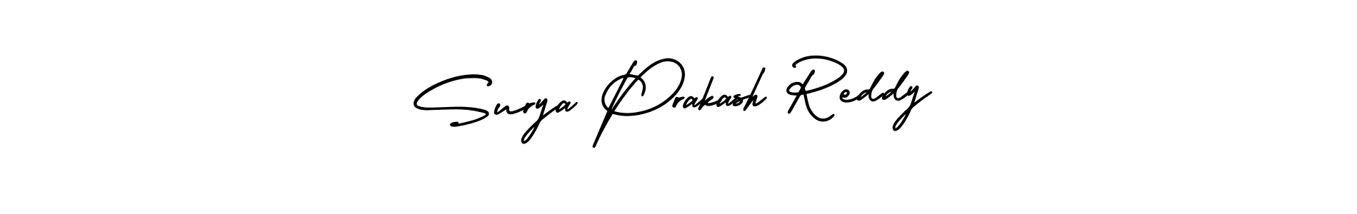 Use a signature maker to create a handwritten signature online. With this signature software, you can design (AmerikaSignatureDemo-Regular) your own signature for name Surya Prakash Reddy. Surya Prakash Reddy signature style 3 images and pictures png