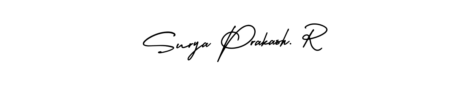 Make a beautiful signature design for name Surya Prakash. R. Use this online signature maker to create a handwritten signature for free. Surya Prakash. R signature style 3 images and pictures png