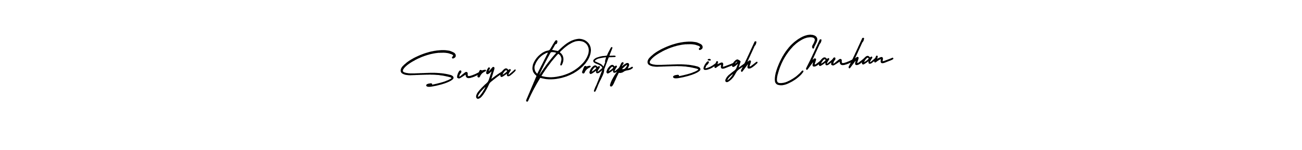 It looks lik you need a new signature style for name Surya Pratap Singh Chauhan. Design unique handwritten (AmerikaSignatureDemo-Regular) signature with our free signature maker in just a few clicks. Surya Pratap Singh Chauhan signature style 3 images and pictures png