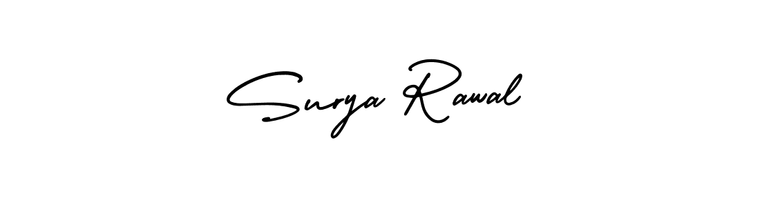 AmerikaSignatureDemo-Regular is a professional signature style that is perfect for those who want to add a touch of class to their signature. It is also a great choice for those who want to make their signature more unique. Get Surya Rawal name to fancy signature for free. Surya Rawal signature style 3 images and pictures png