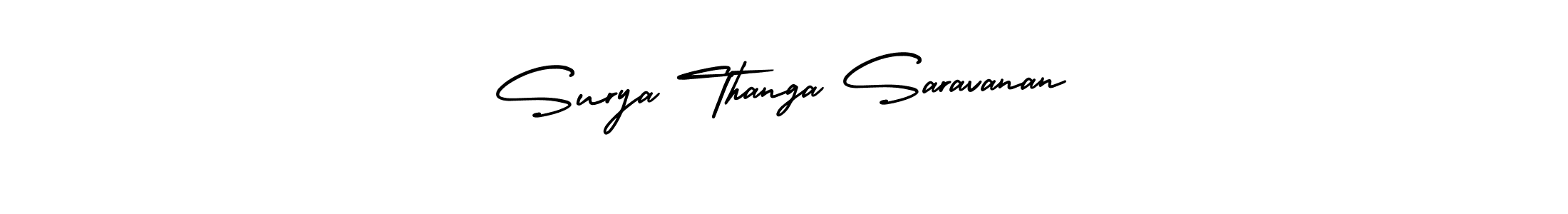 AmerikaSignatureDemo-Regular is a professional signature style that is perfect for those who want to add a touch of class to their signature. It is also a great choice for those who want to make their signature more unique. Get Surya Thanga Saravanan name to fancy signature for free. Surya Thanga Saravanan signature style 3 images and pictures png