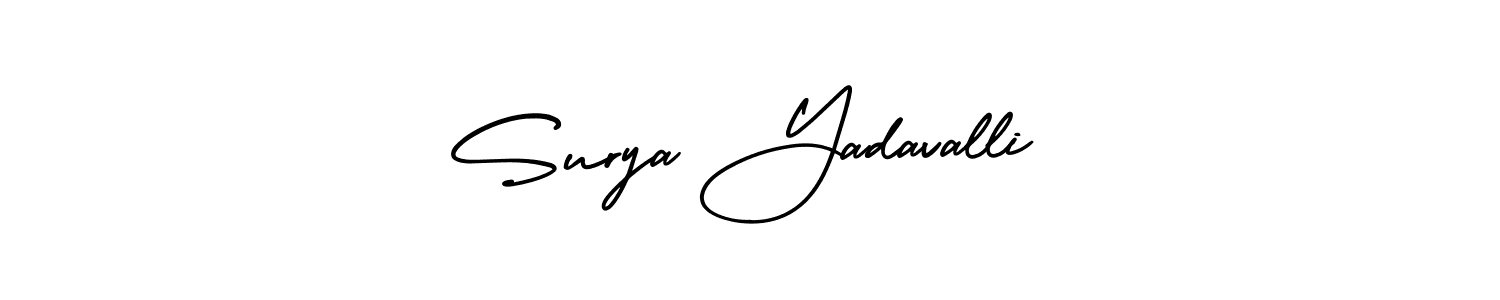 How to Draw Surya Yadavalli signature style? AmerikaSignatureDemo-Regular is a latest design signature styles for name Surya Yadavalli. Surya Yadavalli signature style 3 images and pictures png