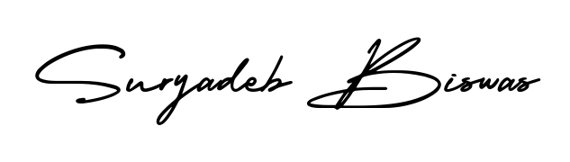 Make a beautiful signature design for name Suryadeb Biswas. Use this online signature maker to create a handwritten signature for free. Suryadeb Biswas signature style 3 images and pictures png