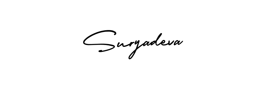 Design your own signature with our free online signature maker. With this signature software, you can create a handwritten (AmerikaSignatureDemo-Regular) signature for name Suryadeva. Suryadeva signature style 3 images and pictures png