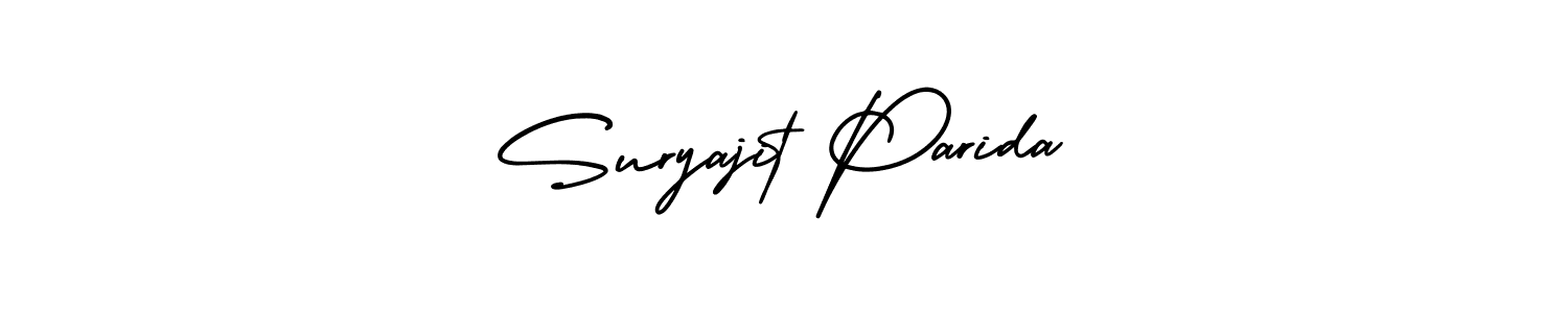 Similarly AmerikaSignatureDemo-Regular is the best handwritten signature design. Signature creator online .You can use it as an online autograph creator for name Suryajit Parida. Suryajit Parida signature style 3 images and pictures png