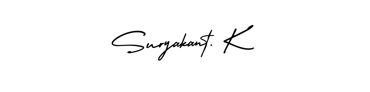 Also we have Suryakant. K name is the best signature style. Create professional handwritten signature collection using AmerikaSignatureDemo-Regular autograph style. Suryakant. K signature style 3 images and pictures png