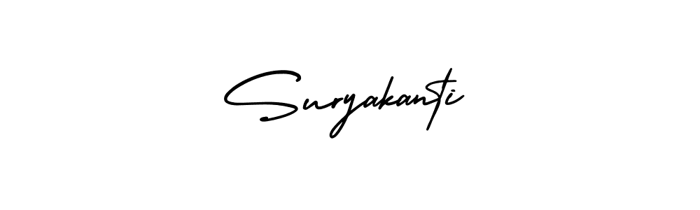 It looks lik you need a new signature style for name Suryakanti. Design unique handwritten (AmerikaSignatureDemo-Regular) signature with our free signature maker in just a few clicks. Suryakanti signature style 3 images and pictures png