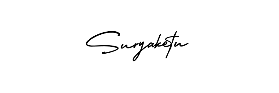 Make a beautiful signature design for name Suryaketu. With this signature (AmerikaSignatureDemo-Regular) style, you can create a handwritten signature for free. Suryaketu signature style 3 images and pictures png