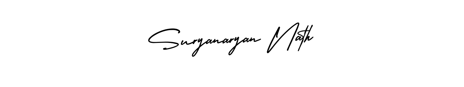 How to make Suryanaryan Nath signature? AmerikaSignatureDemo-Regular is a professional autograph style. Create handwritten signature for Suryanaryan Nath name. Suryanaryan Nath signature style 3 images and pictures png